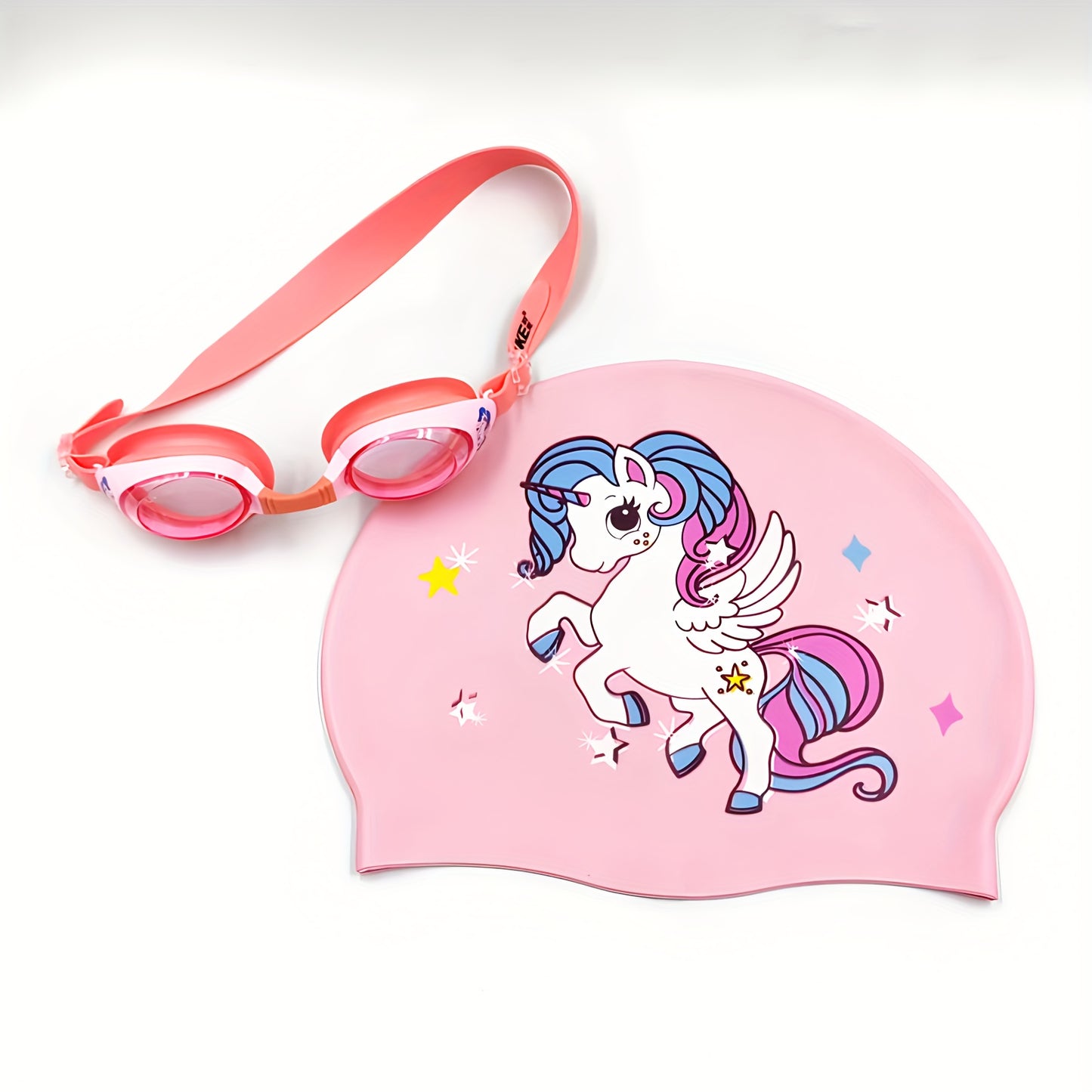 Silicone Swimming Helmet with Swimming Goggles