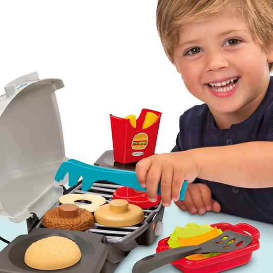 Ecoiffier BBQ Burger Grill Set 19 Pieces (Made in France)