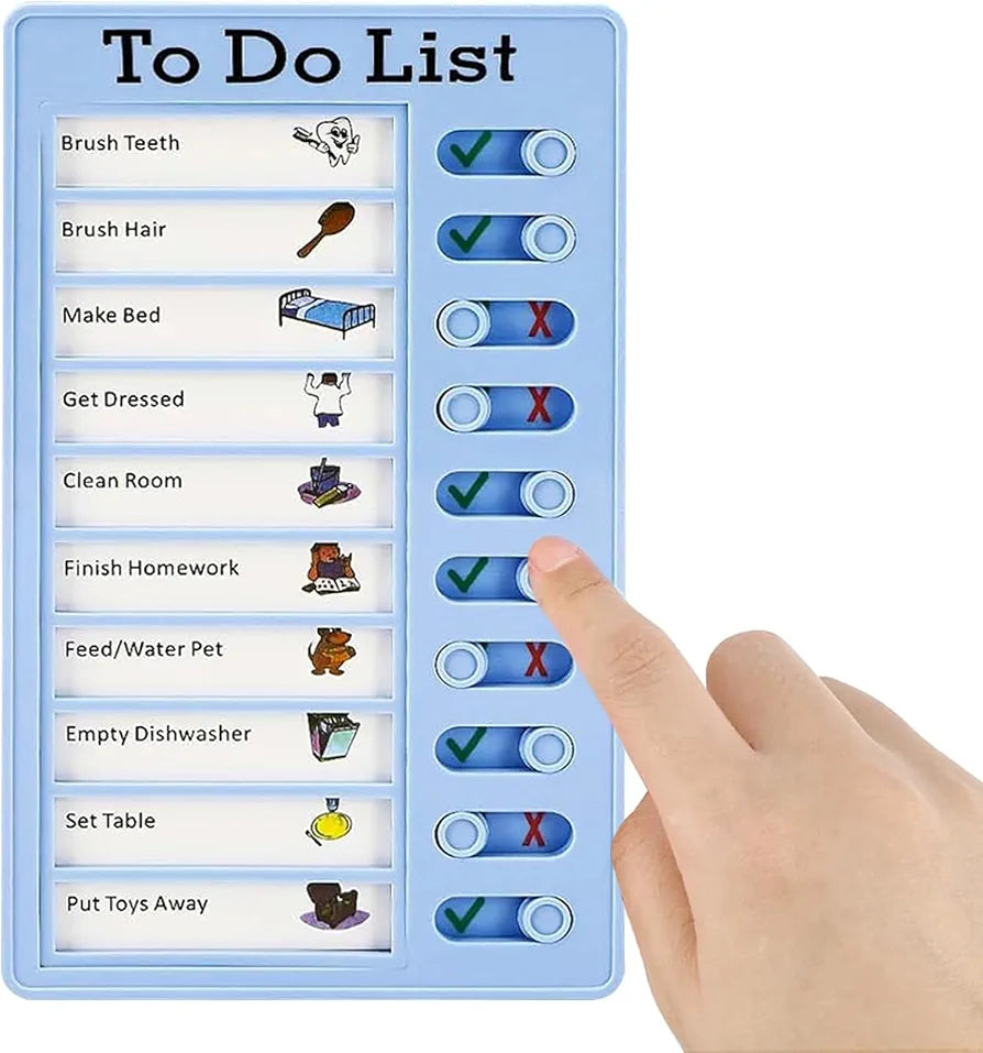 To Do List Checklist Board with Interchangeable Blank Papers