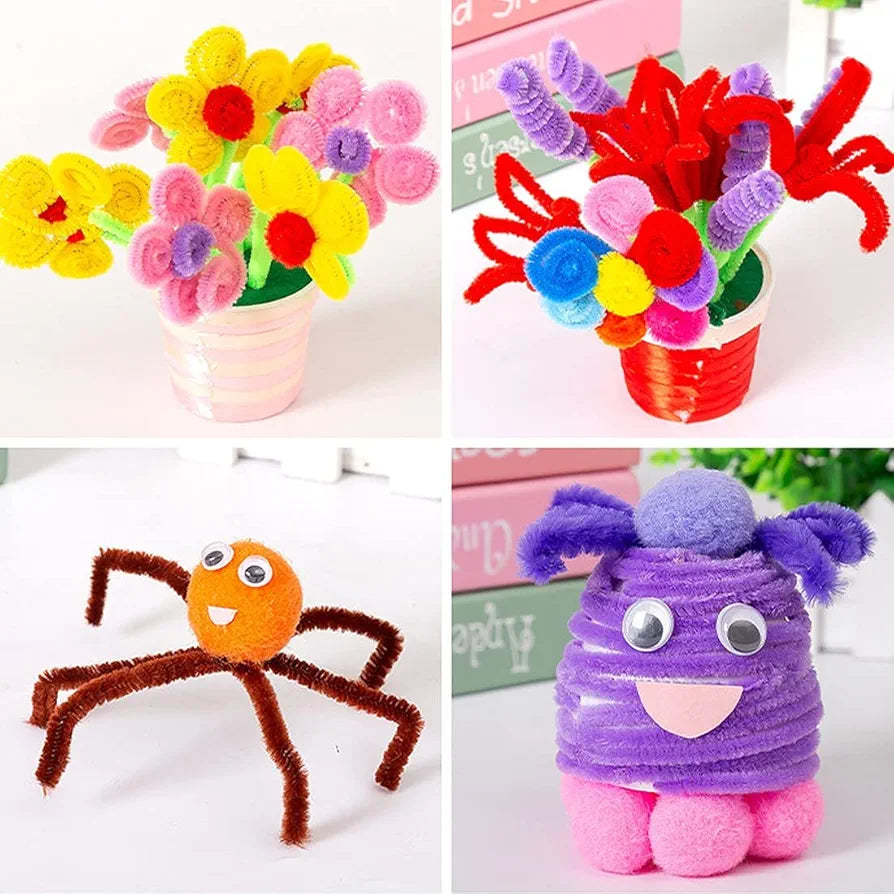Pipe Cleaner, 100 pcs for DIY Decorations and Crafts