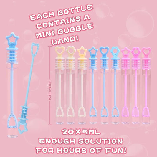 20 pieces mini bubble set