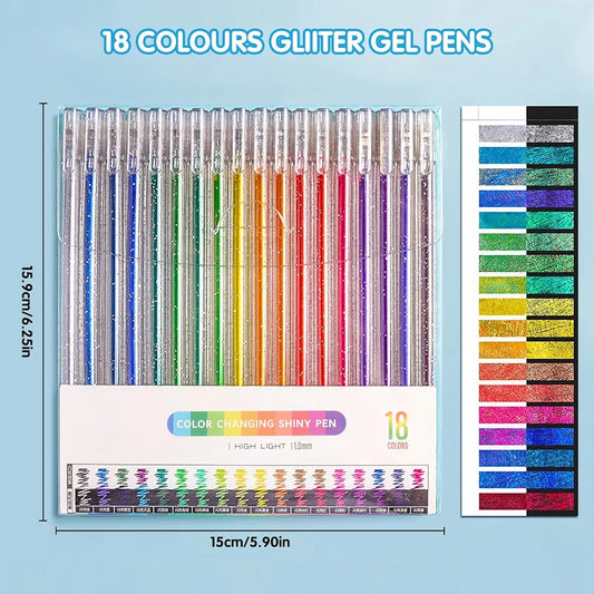 8/12/18 Color Glitter Gel Pens 1.0MM