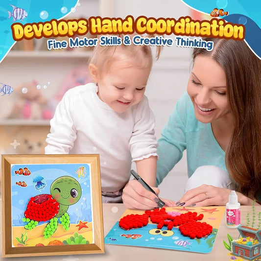 DIY Pom Pom Crafts & Art Kit