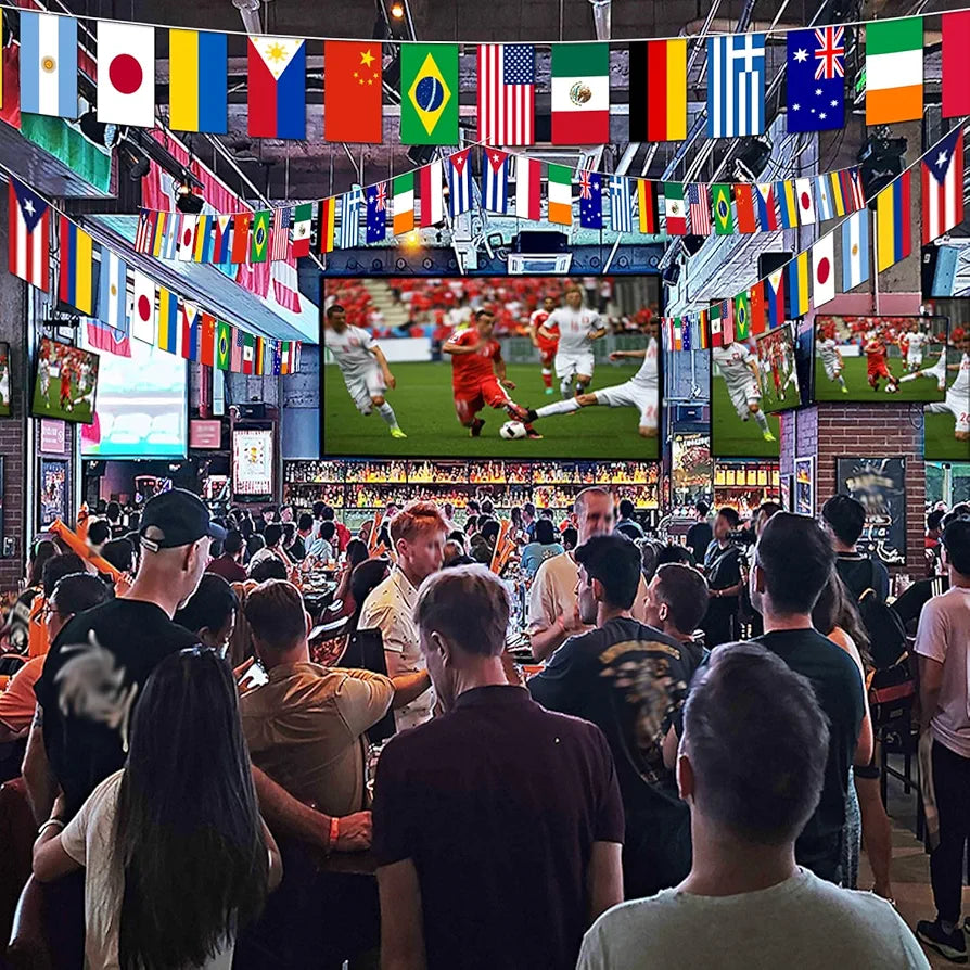 100 Countries String Flag