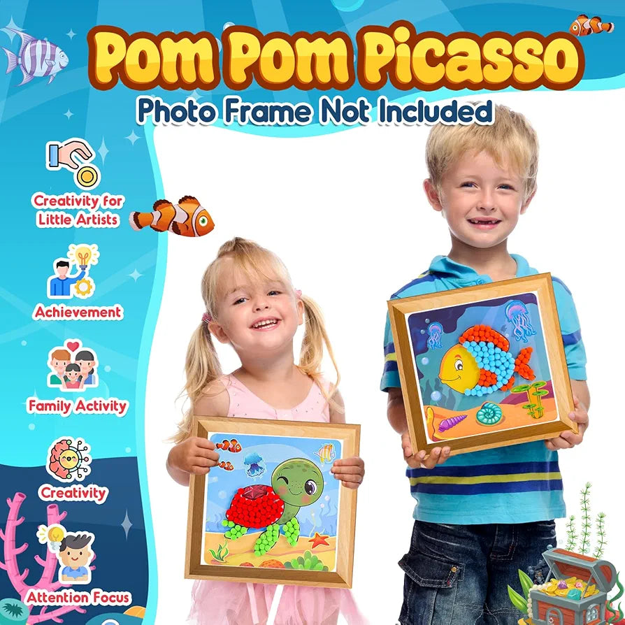 DIY Pom Pom Crafts & Art Kit