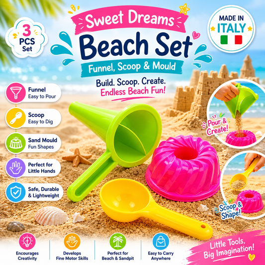 Premium Sweet Dreams Beach Builder Starter Set - Made in Italy