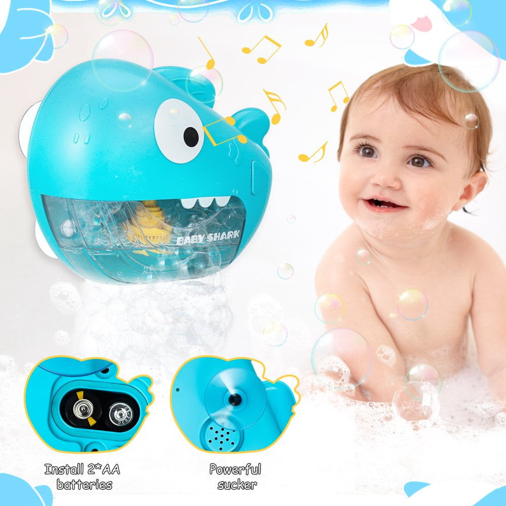 Baby Shark Bath Soap Bubble Machine with music (1000 Bubbles per min)