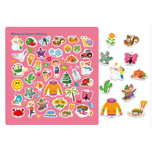 Reusable Stickers Book 4 Seasons