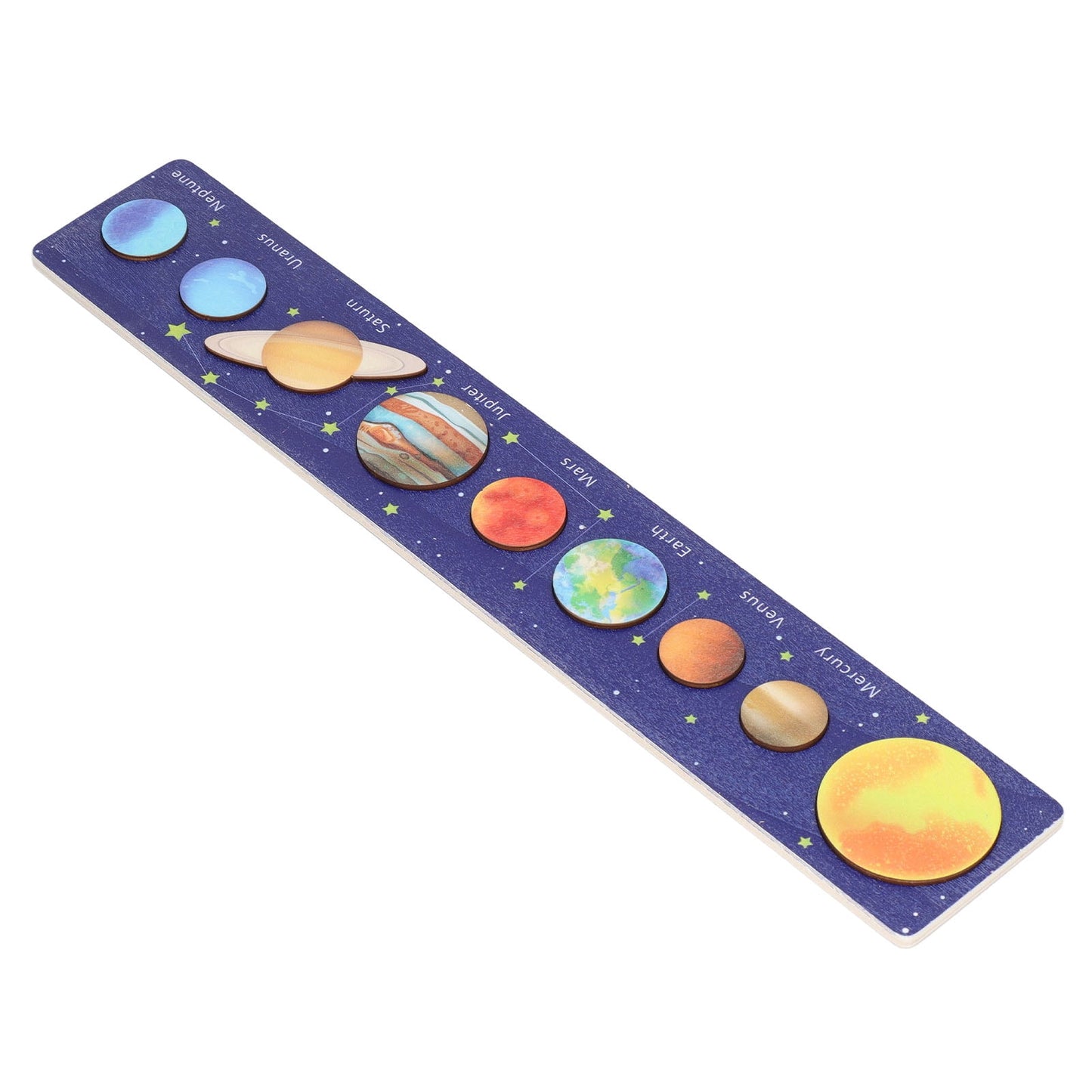Montessori Wooden Solar System Puzzles Board Game for Learning Planets