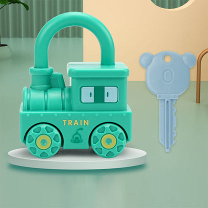 Montessori Lock and Key Connectable Car Toys