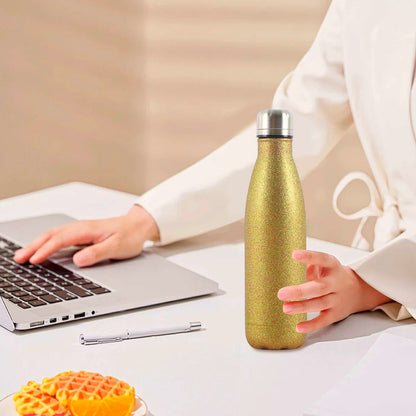 Glitter Insulated Water Bottle 500ml