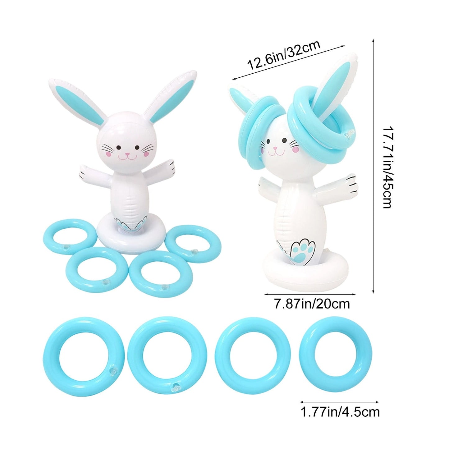 Inflatable Bunny Ring Toss Game