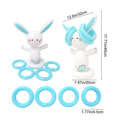 Inflatable Bunny Ring Toss Game