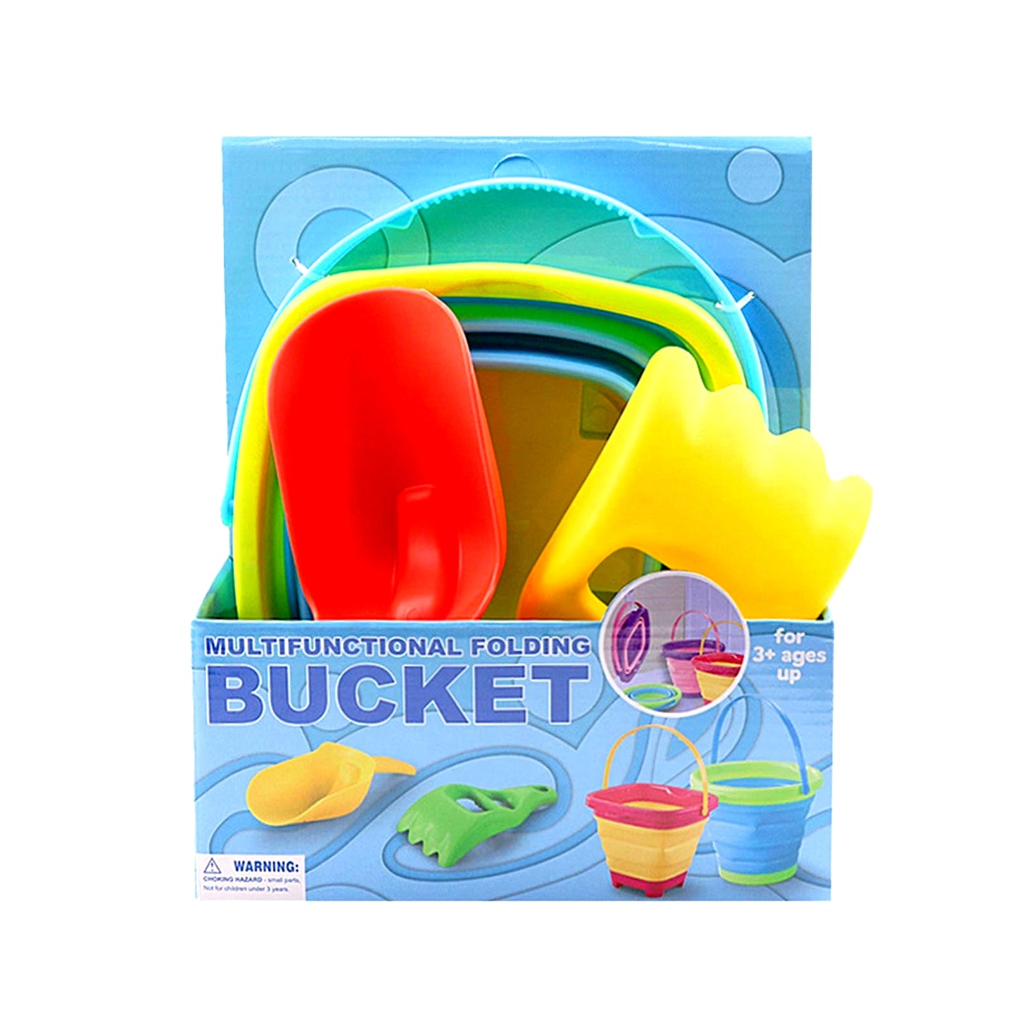 Fold & Go Beach Bucket Set