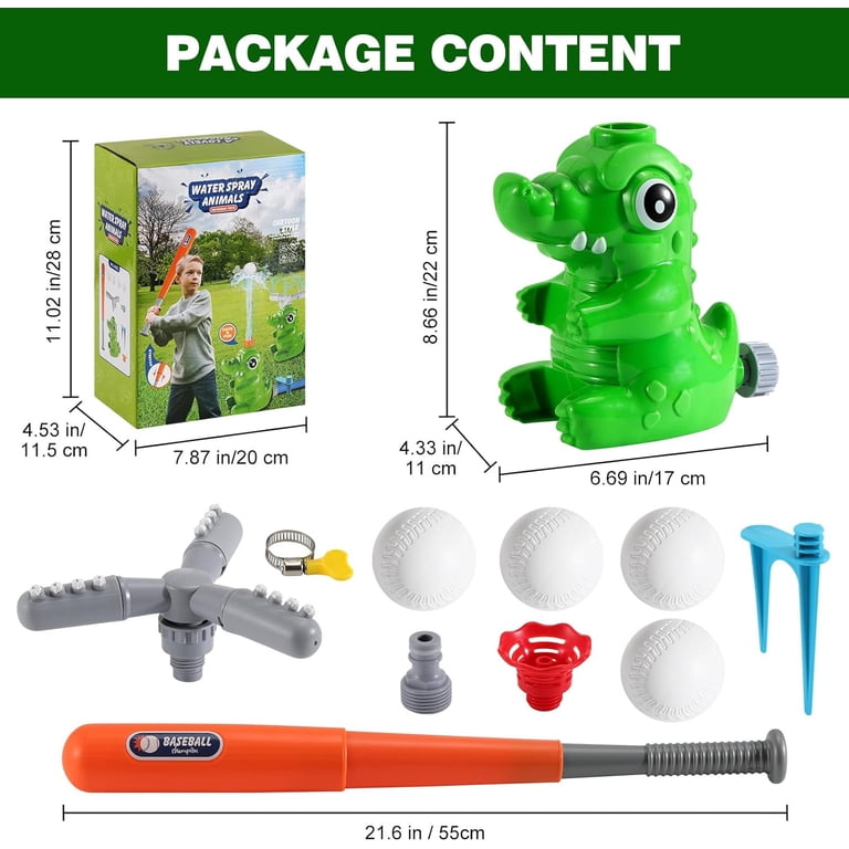 SPLASH Water Sprinkler Baseball Toy