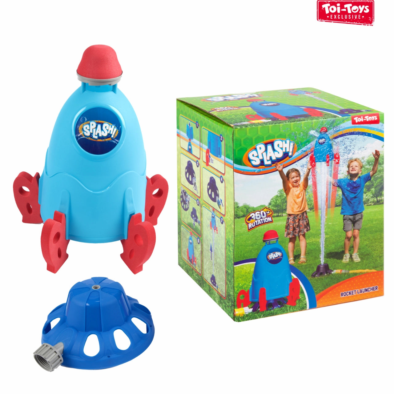 Toi-Toys Splash Water Sprinkler with Rocket Launch