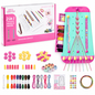 2 in 1 Friendship Bracelet Making Kit with Bracelet Loom, Beads & Threads