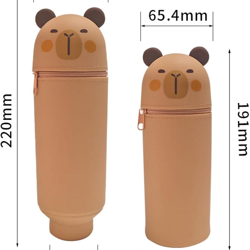 2 in 1 Silicone Capybara Pencil case and Pen Holder