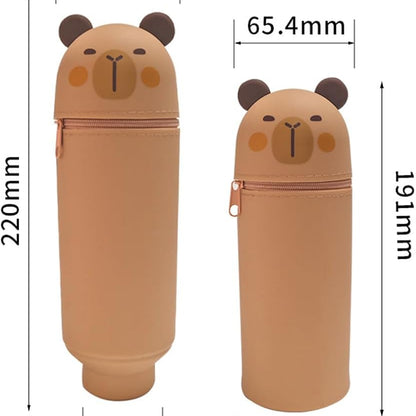 2 in 1 Silicone Capybara Pencil case and Pen Holder