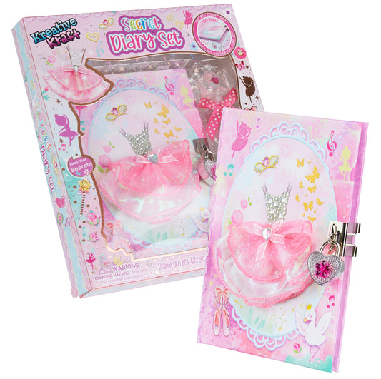 KreativeKraft Ballet Secret Diary set with Lock