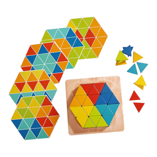 Wooden Mosaic Puzzle Set