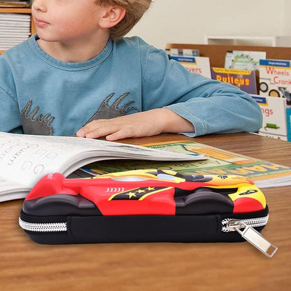 3D Red Race Car Large Pencil Case