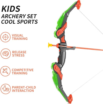 Archery Toy Set - Indoor and Outdoor Toys for Boys Girls(Green)