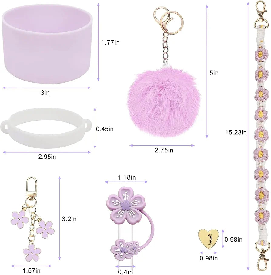 Pastel Purple Stanley Cup Accessories Set