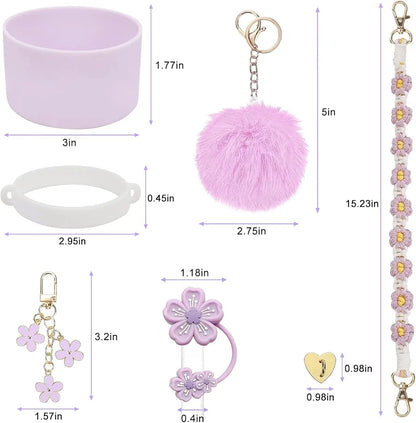 Pastel Purple Stanley Cup Accessories Set