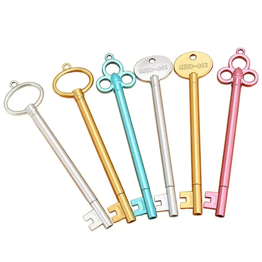 Vintage Key Gel Ink Pens, Cute Novelty Pens