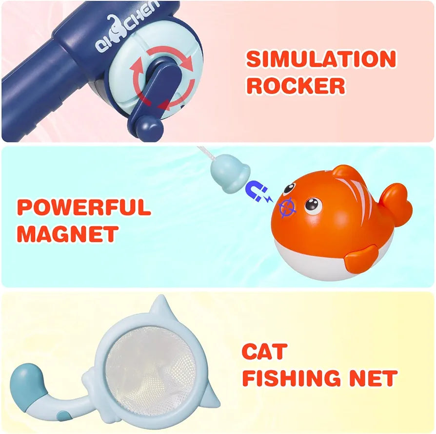2-in-1 Magnetic Fishing Game for Kids