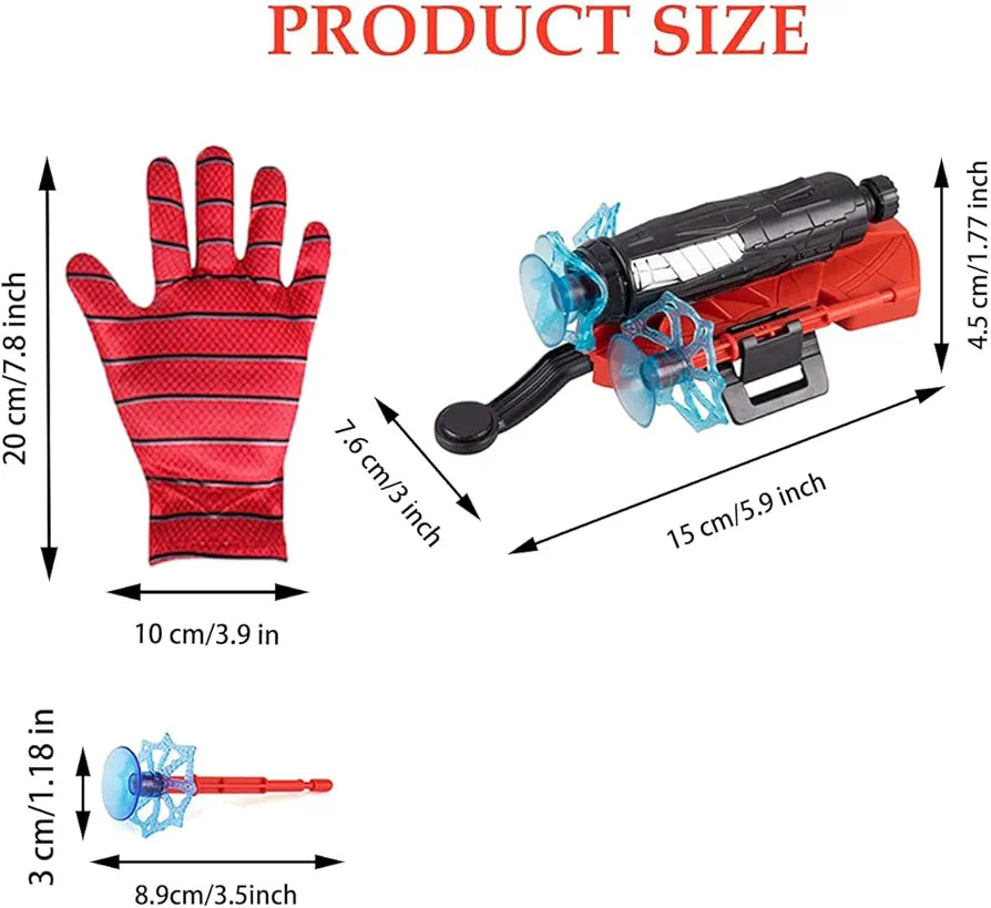 2Pcs Spider Silk Launcher Set for Kids- Can Grab Small Objects