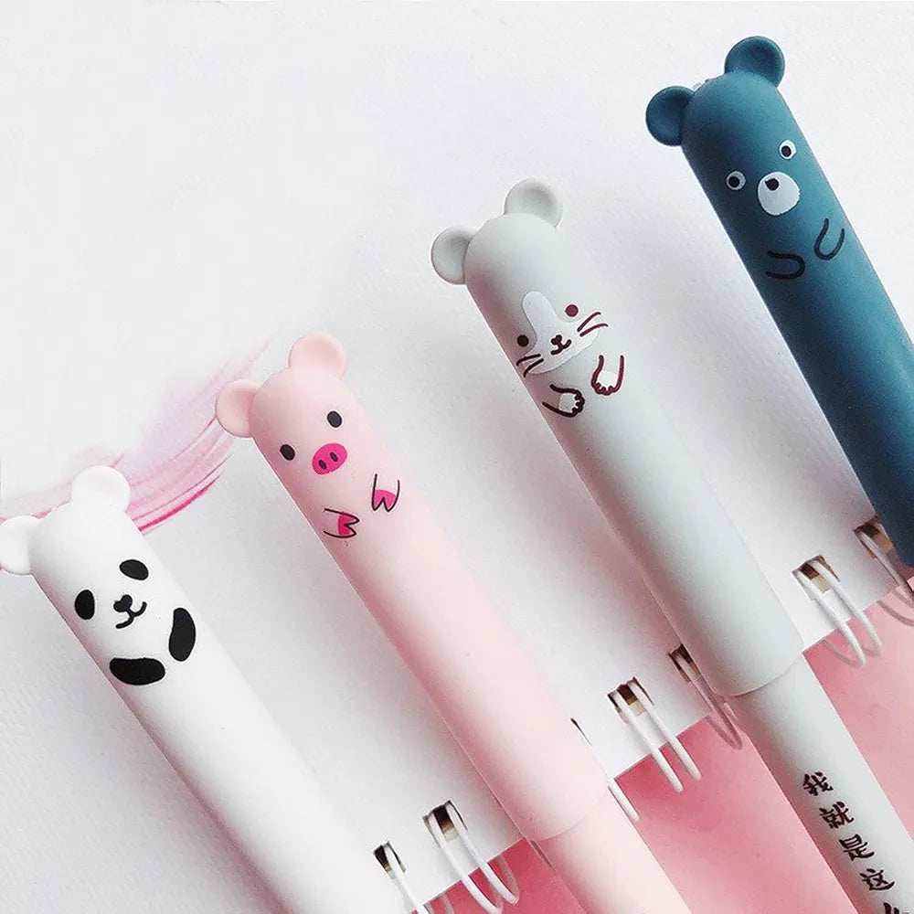 Cute Cartoon Animal Erasable Gel pen