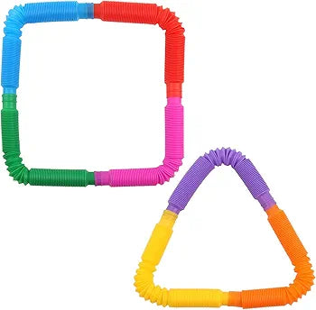 7 pack Colorful Pop Tubes • Sensory Fidget Tubes