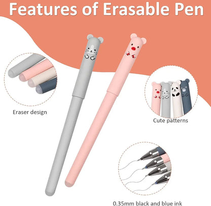 Cute Cartoon Animal Erasable Gel pen