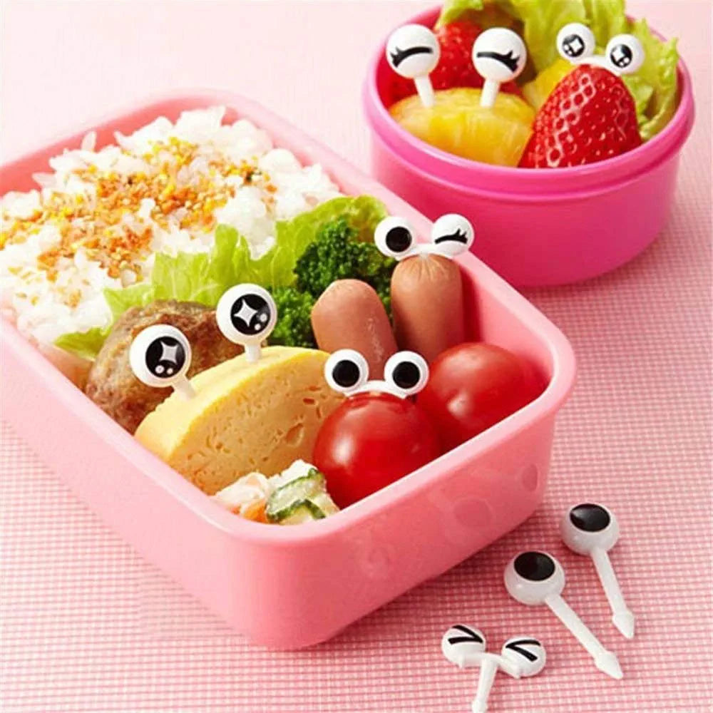 30-Piece Cute Animal & Fruit Bento Food Picks Set for Kids Lunch Boxes