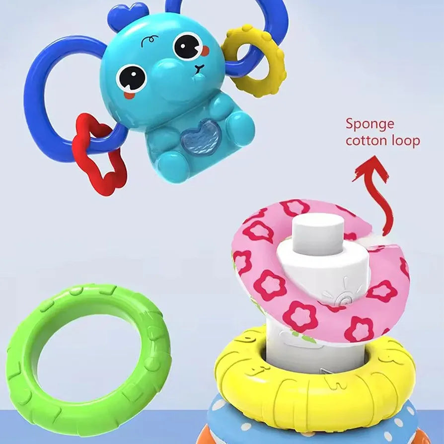 Montessori Stacking Tower with Sound & Light 🐘