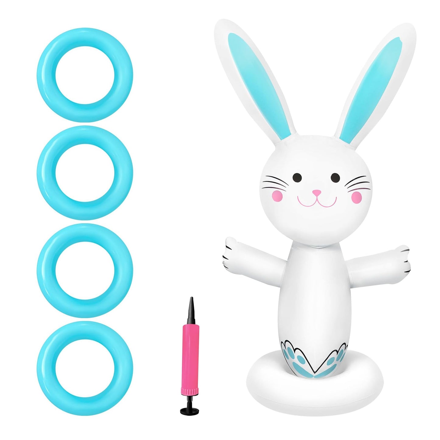 Inflatable Bunny Ring Toss Game