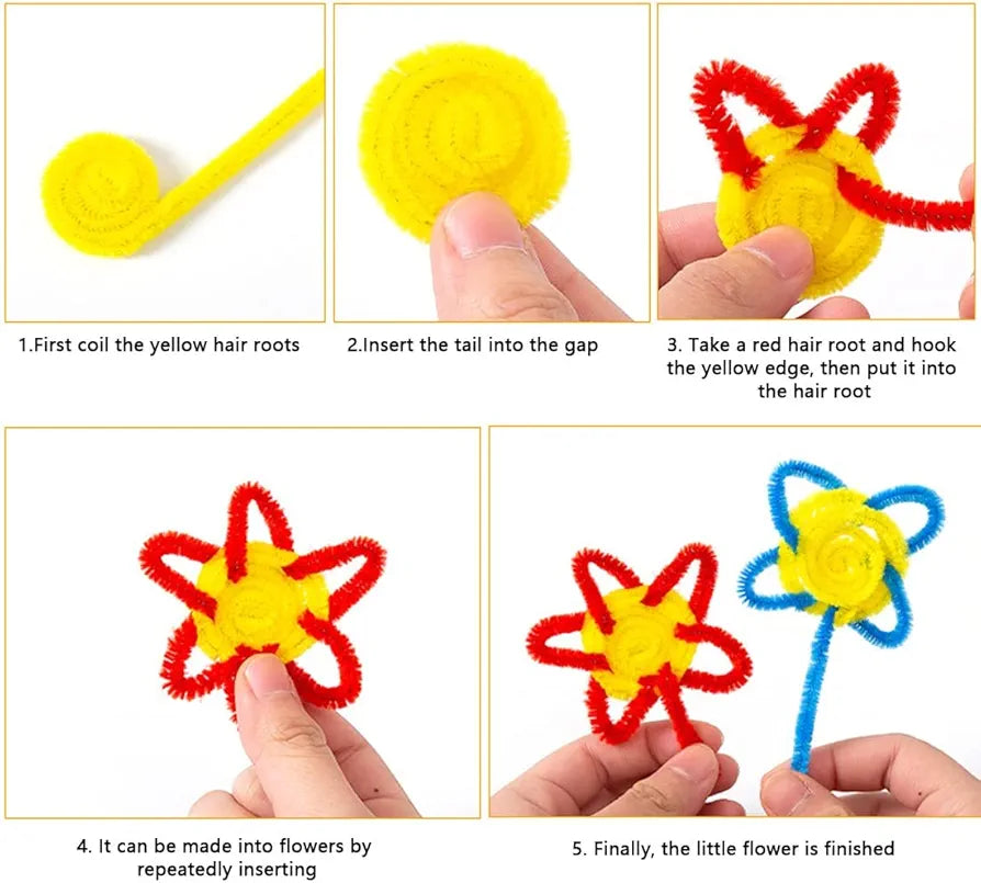 Pipe Cleaner, 100 pcs for DIY Decorations and Crafts
