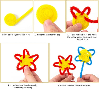 Pipe Cleaner, 100 pcs for DIY Decorations and Crafts