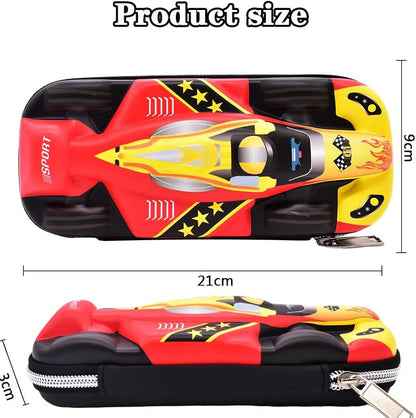3D Red Race Car Large Pencil Case