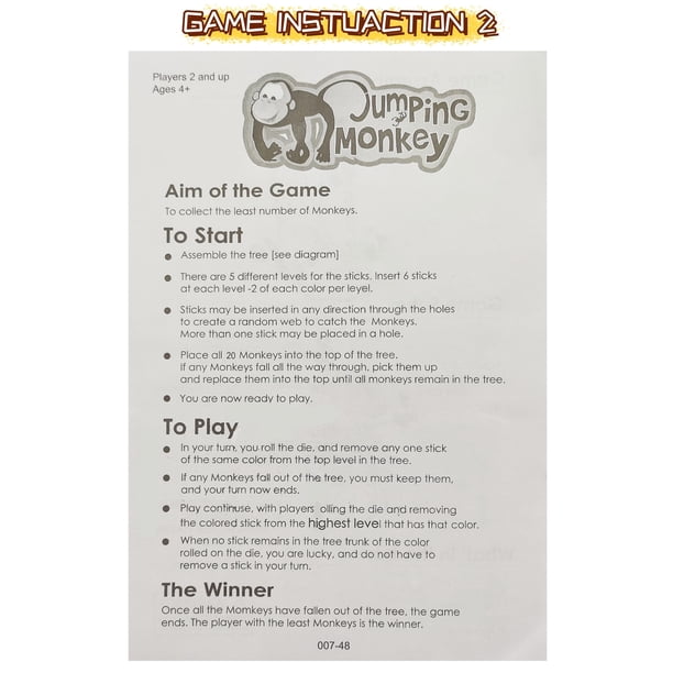 Tumbling Monkeys Family Challenge Game