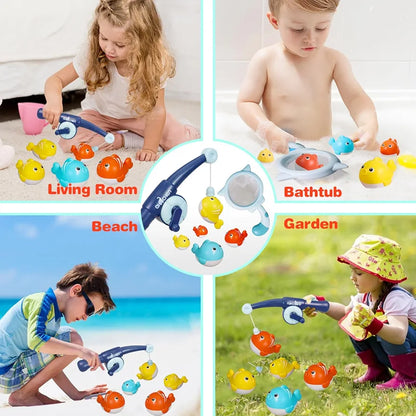 2-in-1 Magnetic Fishing Game for Kids