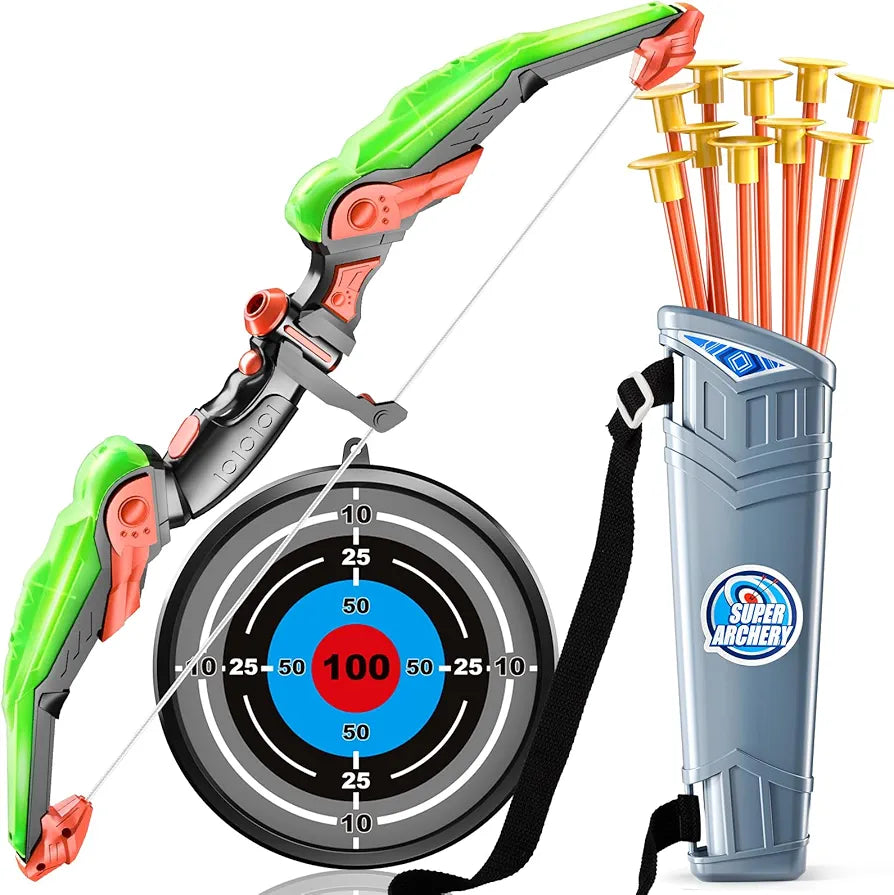 Archery Toy Set - Indoor and Outdoor Toys for Boys Girls(Green)