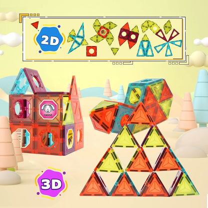 Montessori Magnetic Building Blocks 111 Pieces