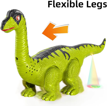 3 Pack Electrical Walking Dinosaur for Toddlers 3-4 3-5 Years with Sound and Light Up