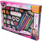 Set of beads and ornaments for making jewelry and hair accessories