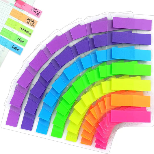 Neon Page Markers Colored Index Tabs Fluorescent Sticky Note