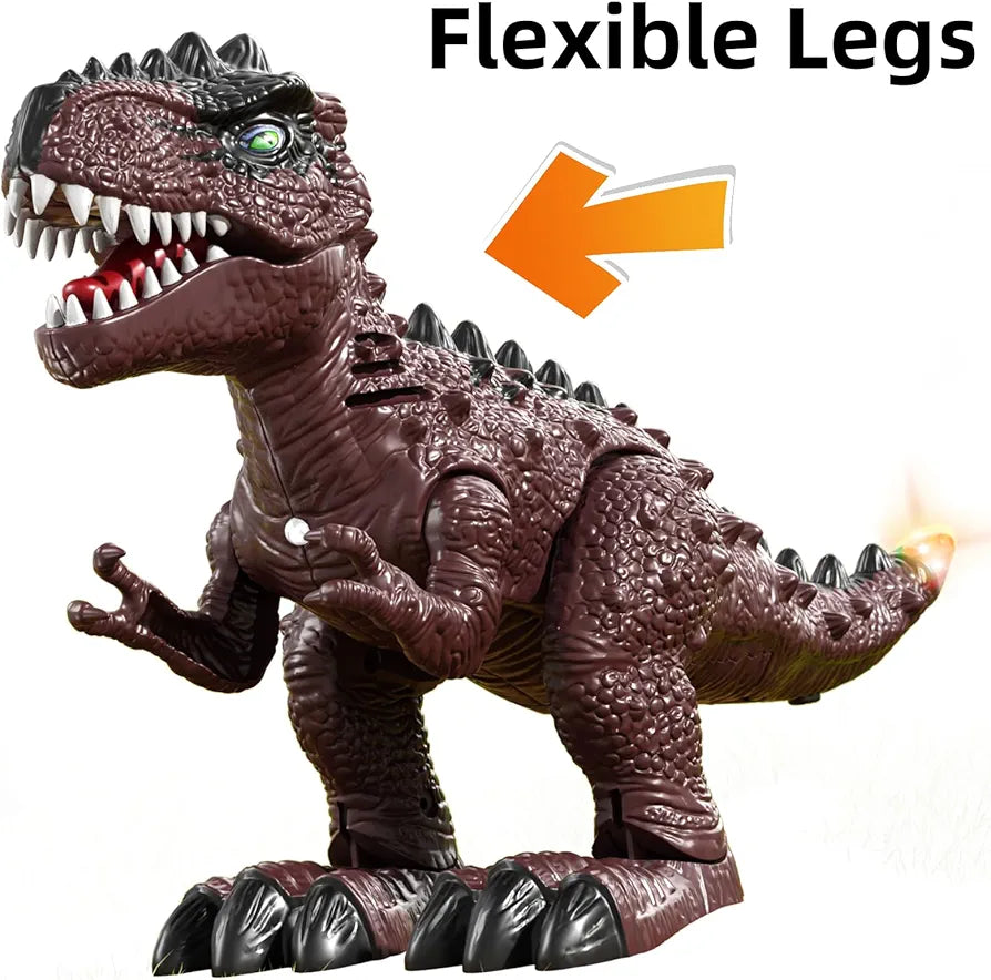 3 Pack Electrical Walking Dinosaur for Toddlers 3-4 3-5 Years with Sound and Light Up