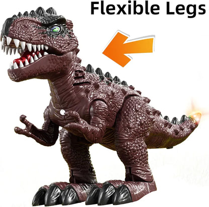 3 Pack Electrical Walking Dinosaur for Toddlers 3-4 3-5 Years with Sound and Light Up